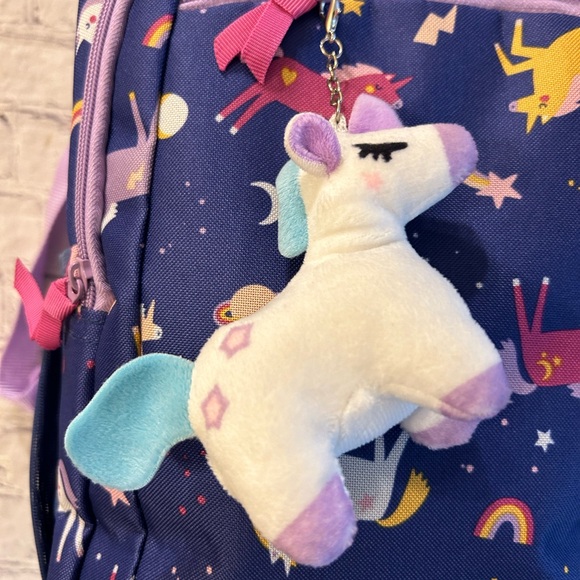 TARGET ELEMENTARY SCHOOL AGE GIRLS UNICORN BACKPACK WITH PLUSH UNICORN CHAIN - Picture 5 of 8